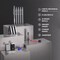 Metal Mechanical Pencil Set in Leather Case, 5 Sizes, 0.3, 0.5, 0.7, 0.9, 2mm, mechanical pencils, Sketching Pencils, Drafting Pencil
